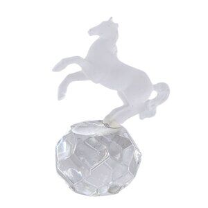 Swarovski Ebeling & Reuss Circus Miniature Horse On Crystal Ball Figurine